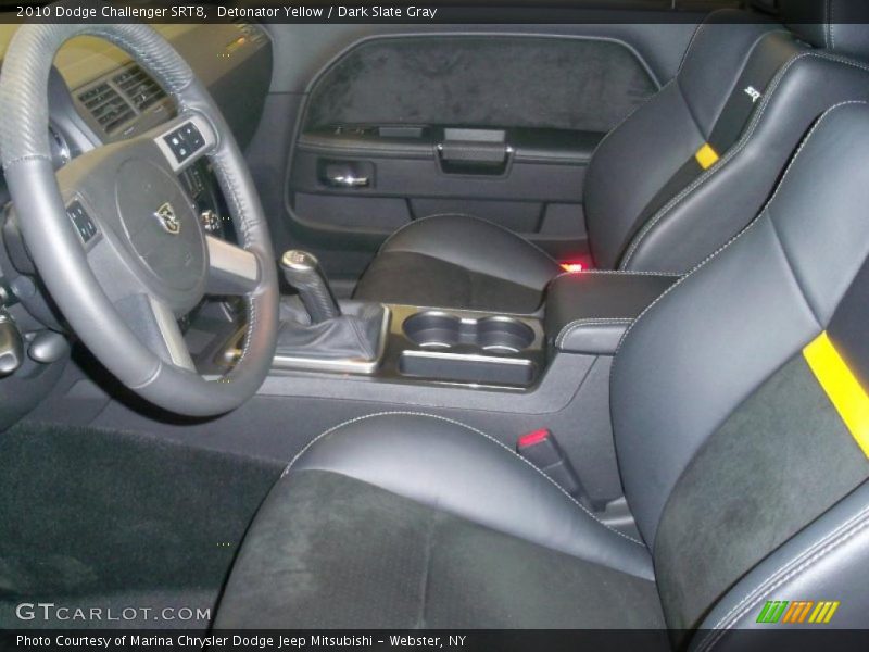 Detonator Yellow / Dark Slate Gray 2010 Dodge Challenger SRT8
