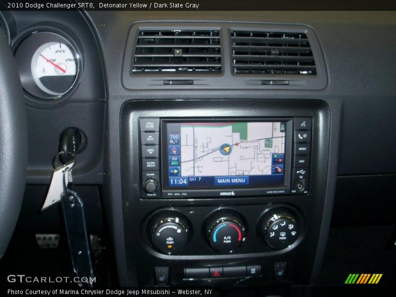 Detonator Yellow / Dark Slate Gray 2010 Dodge Challenger SRT8
