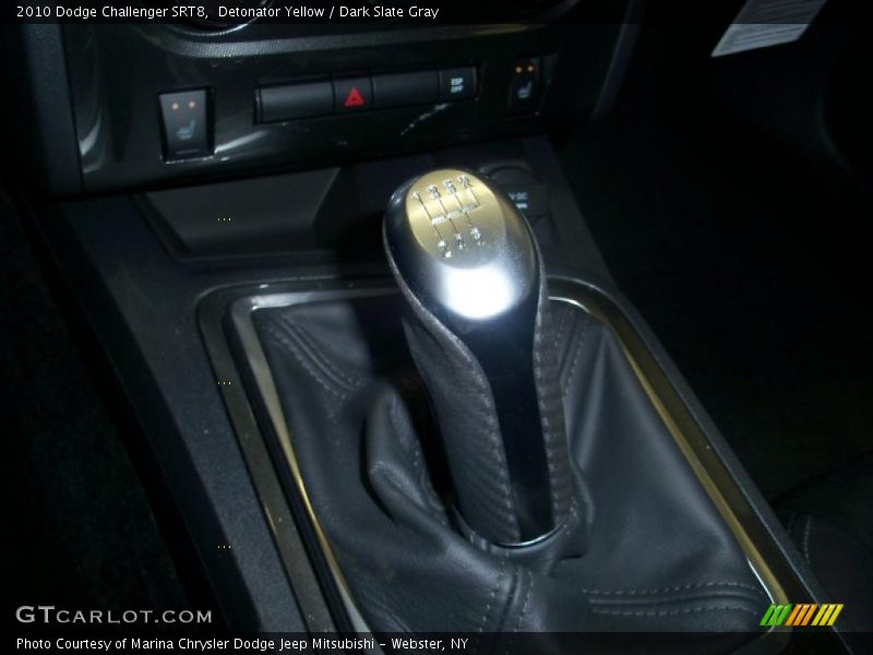 Detonator Yellow / Dark Slate Gray 2010 Dodge Challenger SRT8