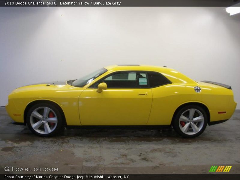 Detonator Yellow / Dark Slate Gray 2010 Dodge Challenger SRT8