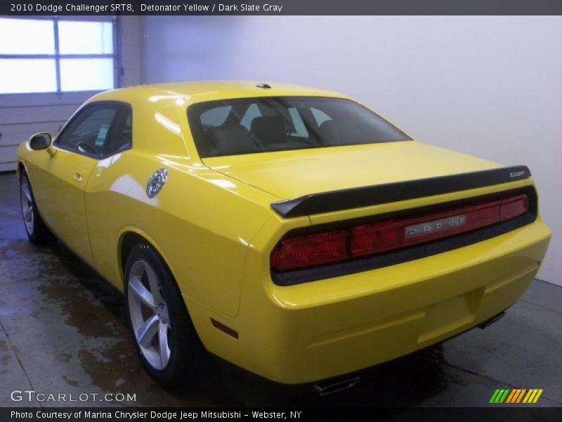 Detonator Yellow / Dark Slate Gray 2010 Dodge Challenger SRT8