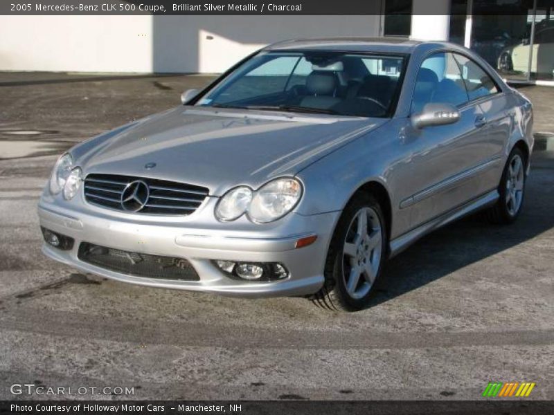 Brilliant Silver Metallic / Charcoal 2005 Mercedes-Benz CLK 500 Coupe