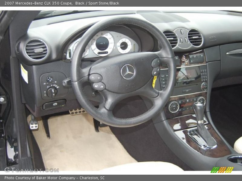Black / Sport Stone/Black 2007 Mercedes-Benz CLK 350 Coupe