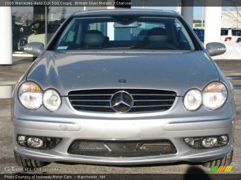 Brilliant Silver Metallic / Charcoal 2005 Mercedes-Benz CLK 500 Coupe