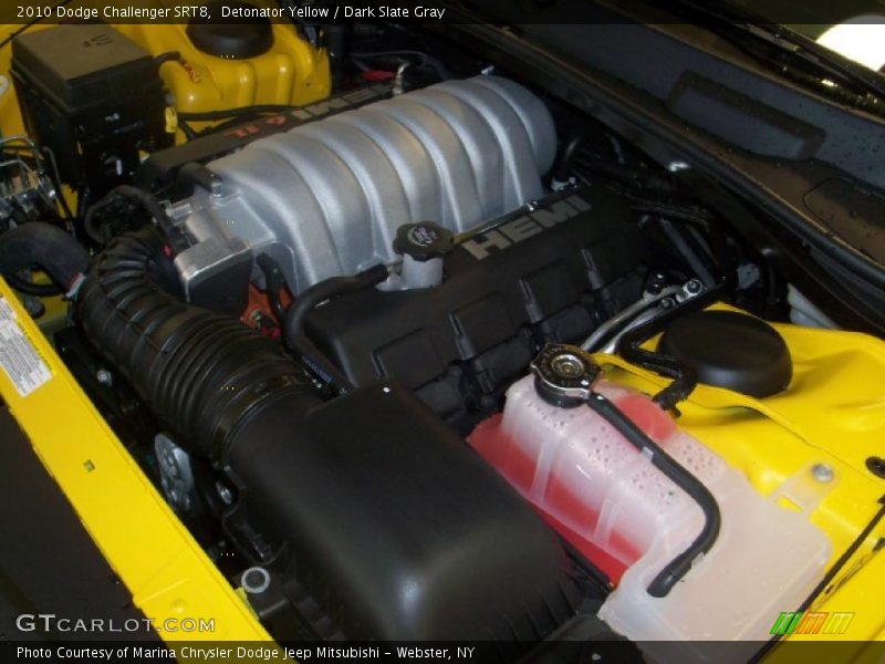 Detonator Yellow / Dark Slate Gray 2010 Dodge Challenger SRT8