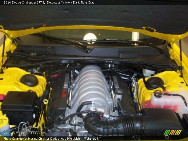Detonator Yellow / Dark Slate Gray 2010 Dodge Challenger SRT8