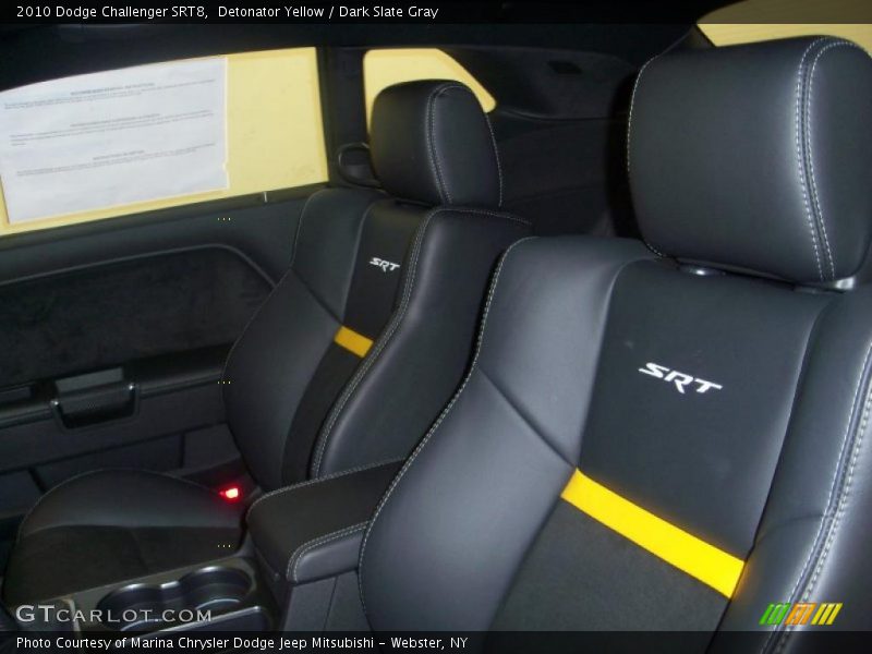 Detonator Yellow / Dark Slate Gray 2010 Dodge Challenger SRT8