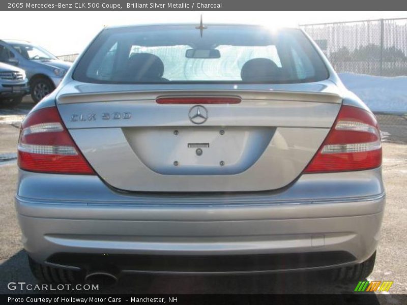 Brilliant Silver Metallic / Charcoal 2005 Mercedes-Benz CLK 500 Coupe