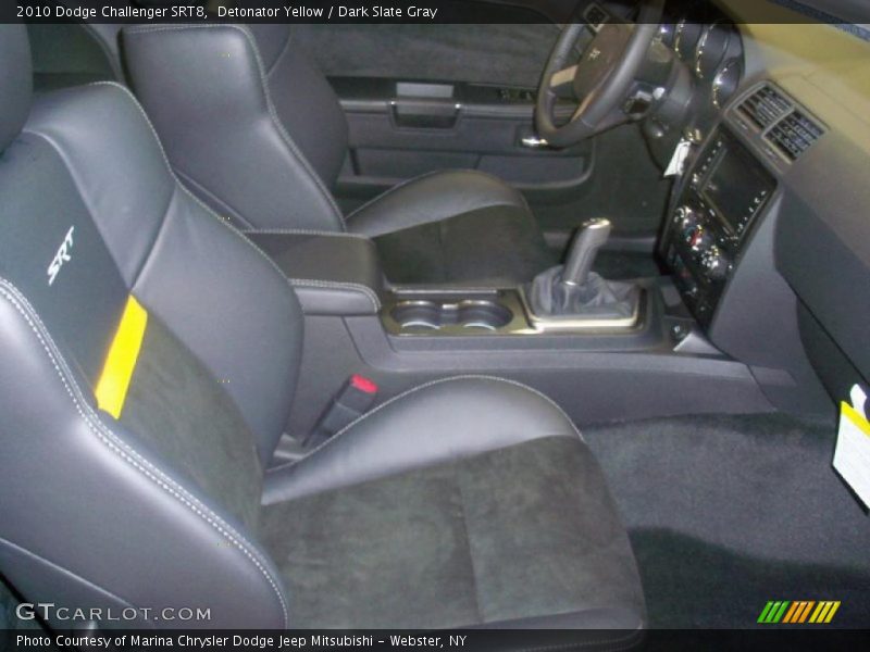 Detonator Yellow / Dark Slate Gray 2010 Dodge Challenger SRT8