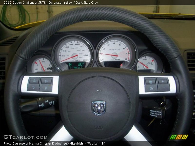 Detonator Yellow / Dark Slate Gray 2010 Dodge Challenger SRT8