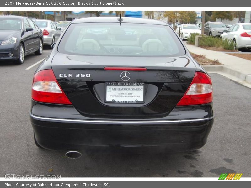 Black / Sport Stone/Black 2007 Mercedes-Benz CLK 350 Coupe