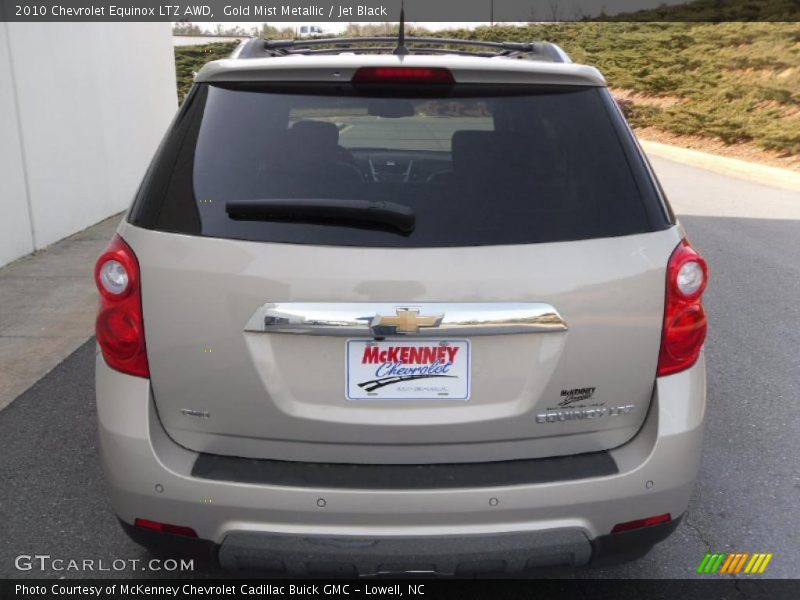 Gold Mist Metallic / Jet Black 2010 Chevrolet Equinox LTZ AWD