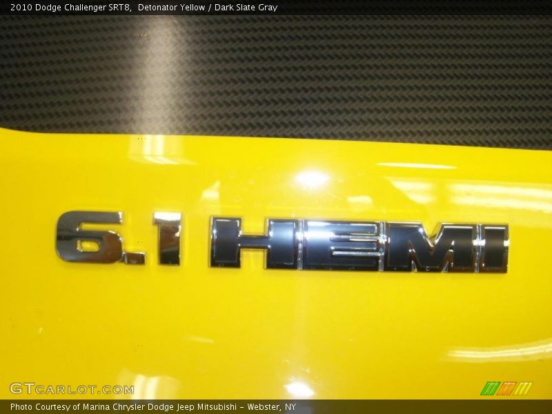 Detonator Yellow / Dark Slate Gray 2010 Dodge Challenger SRT8