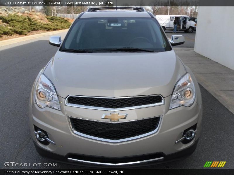 Gold Mist Metallic / Jet Black 2010 Chevrolet Equinox LTZ AWD