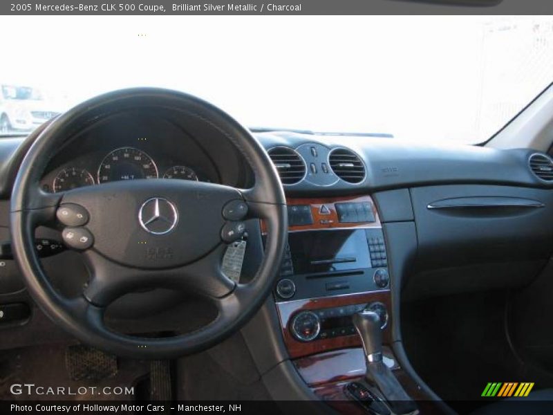 Brilliant Silver Metallic / Charcoal 2005 Mercedes-Benz CLK 500 Coupe