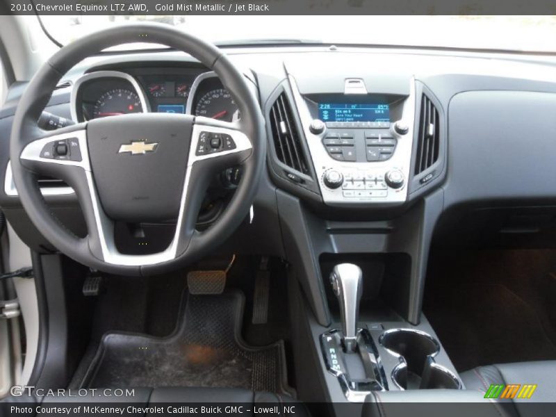 Gold Mist Metallic / Jet Black 2010 Chevrolet Equinox LTZ AWD