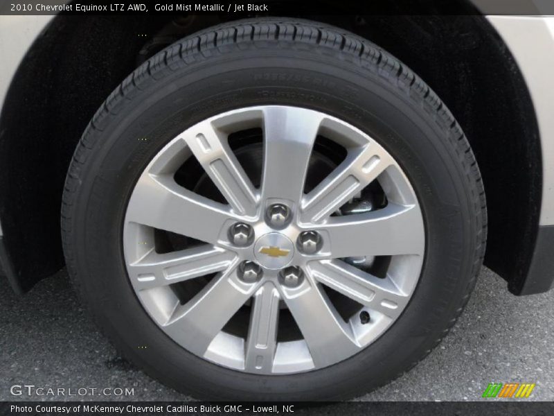Gold Mist Metallic / Jet Black 2010 Chevrolet Equinox LTZ AWD