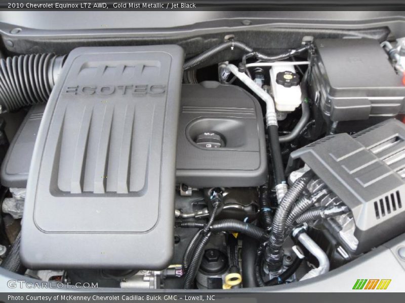 Gold Mist Metallic / Jet Black 2010 Chevrolet Equinox LTZ AWD
