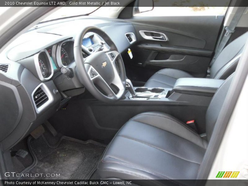 Gold Mist Metallic / Jet Black 2010 Chevrolet Equinox LTZ AWD
