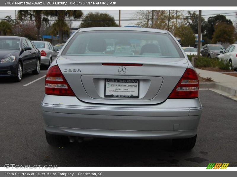 Iridium Silver Metallic / Ash 2007 Mercedes-Benz C 280 Luxury