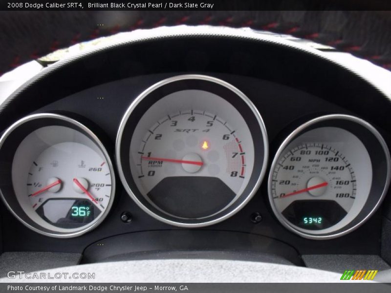 Brilliant Black Crystal Pearl / Dark Slate Gray 2008 Dodge Caliber SRT4