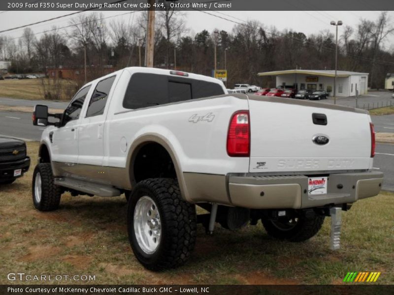 Oxford White / Camel 2009 Ford F350 Super Duty King Ranch Crew Cab 4x4