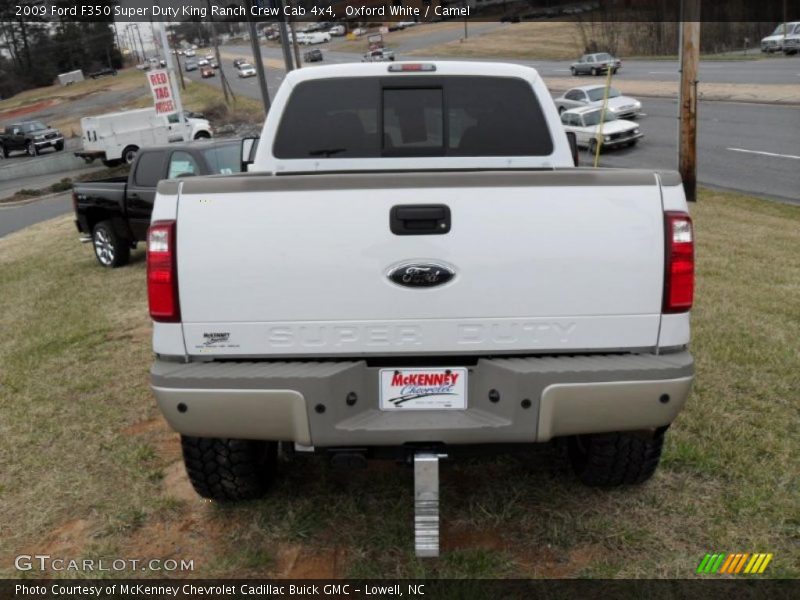 Oxford White / Camel 2009 Ford F350 Super Duty King Ranch Crew Cab 4x4