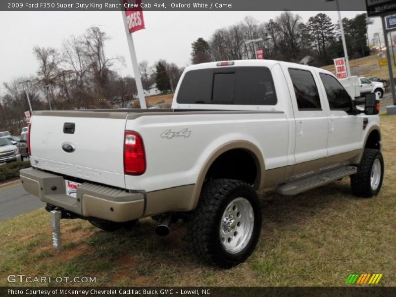 Oxford White / Camel 2009 Ford F350 Super Duty King Ranch Crew Cab 4x4