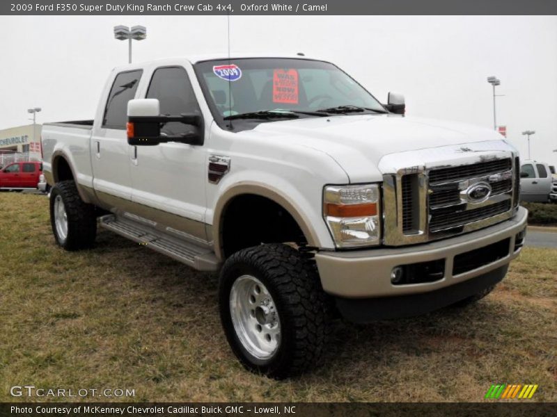 Oxford White / Camel 2009 Ford F350 Super Duty King Ranch Crew Cab 4x4