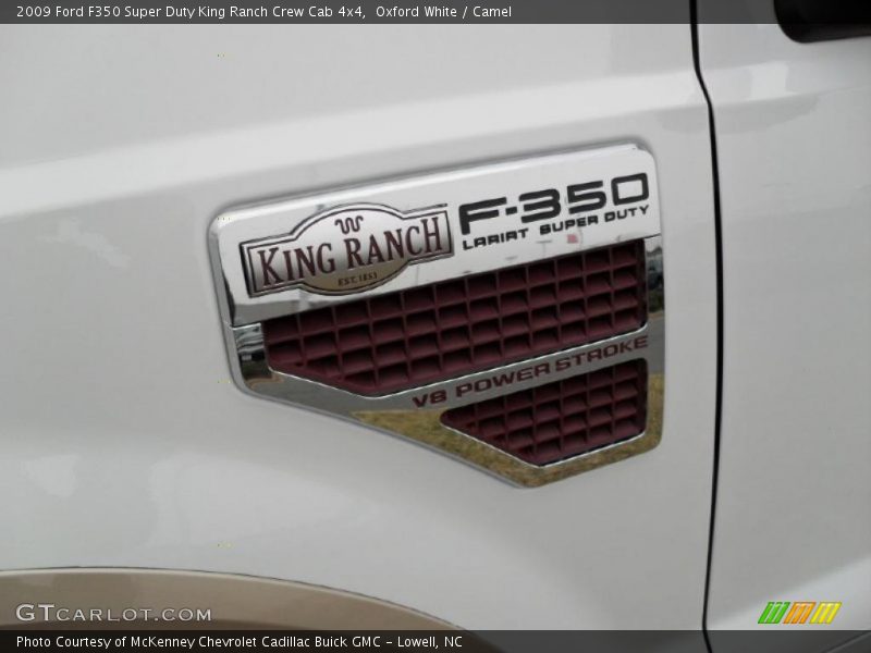 Oxford White / Camel 2009 Ford F350 Super Duty King Ranch Crew Cab 4x4