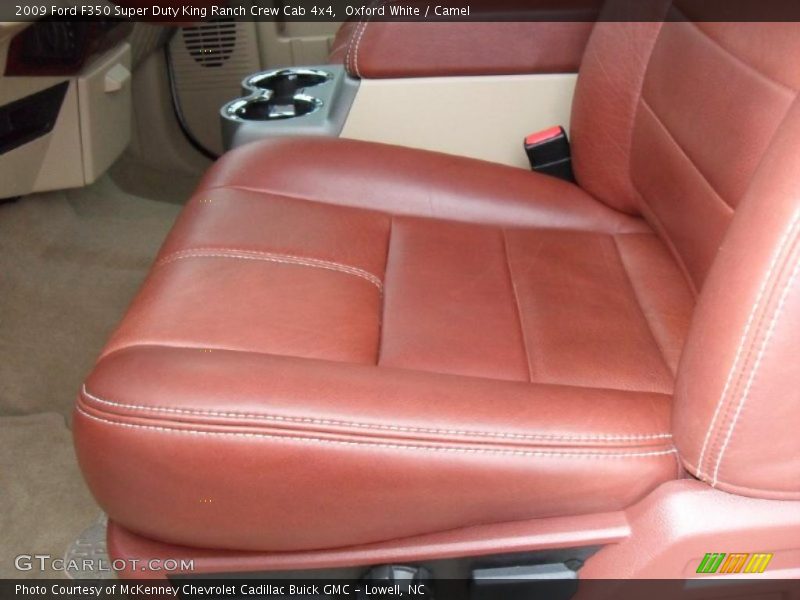 Oxford White / Camel 2009 Ford F350 Super Duty King Ranch Crew Cab 4x4