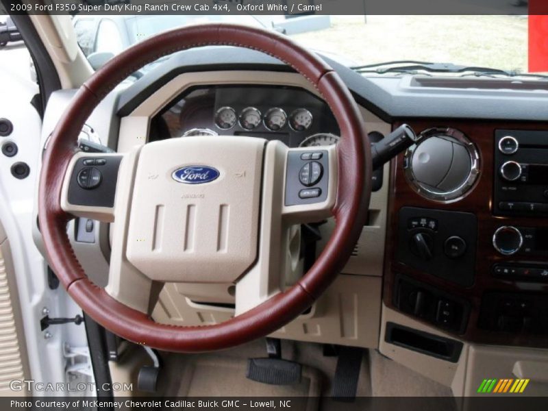 Oxford White / Camel 2009 Ford F350 Super Duty King Ranch Crew Cab 4x4