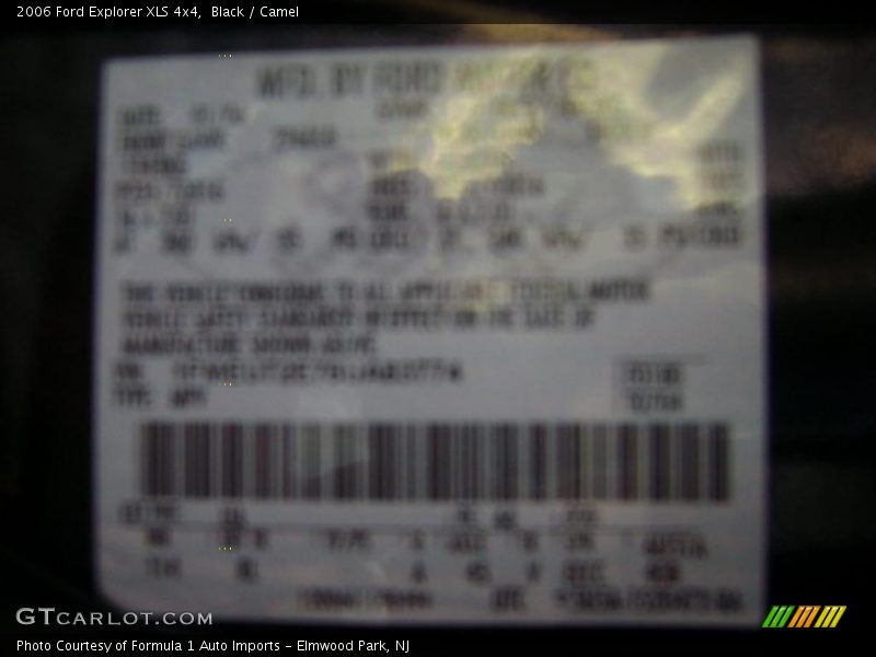 Black / Camel 2006 Ford Explorer XLS 4x4