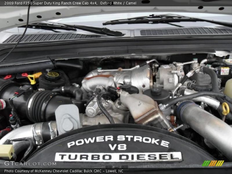 Oxford White / Camel 2009 Ford F350 Super Duty King Ranch Crew Cab 4x4