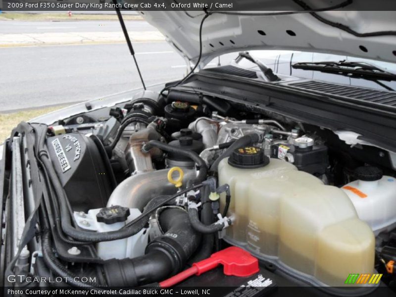 Oxford White / Camel 2009 Ford F350 Super Duty King Ranch Crew Cab 4x4