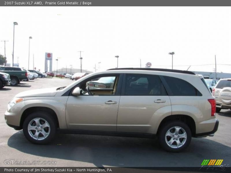 Prairie Gold Metallic / Beige 2007 Suzuki XL7 AWD