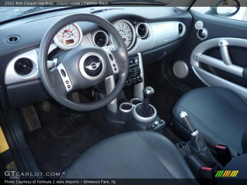 Liquid Yellow / Panther Black 2002 Mini Cooper Hardtop