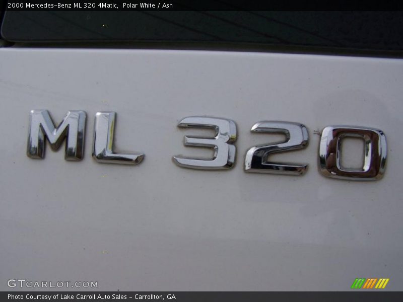 Polar White / Ash 2000 Mercedes-Benz ML 320 4Matic