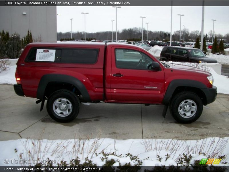 Impulse Red Pearl / Graphite Gray 2008 Toyota Tacoma Regular Cab 4x4
