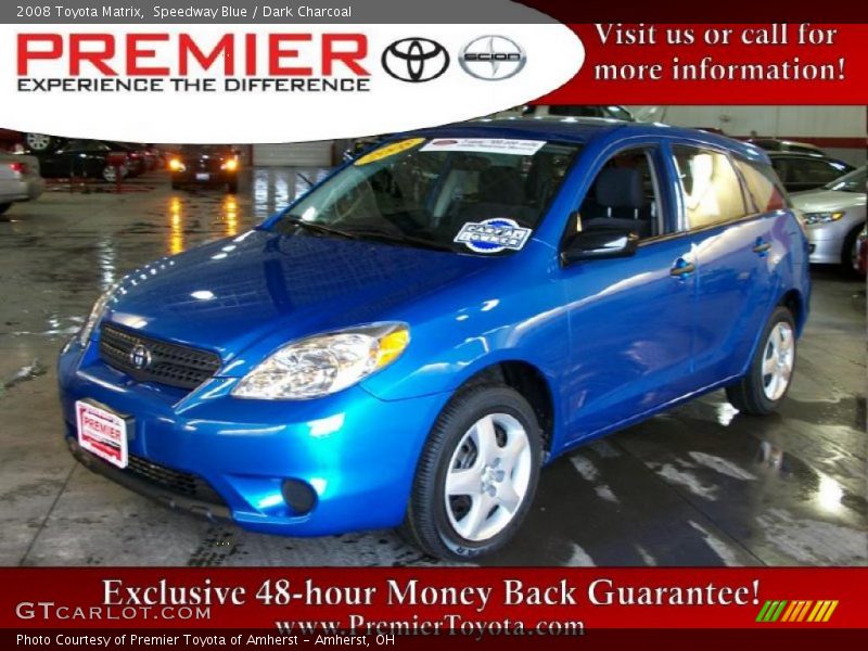 Speedway Blue / Dark Charcoal 2008 Toyota Matrix