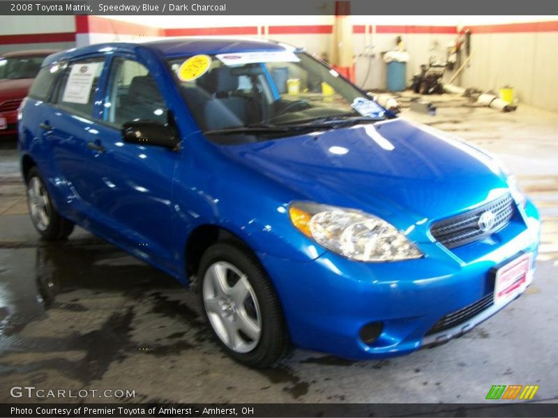 Speedway Blue / Dark Charcoal 2008 Toyota Matrix