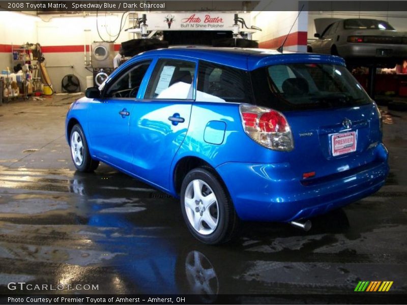 Speedway Blue / Dark Charcoal 2008 Toyota Matrix