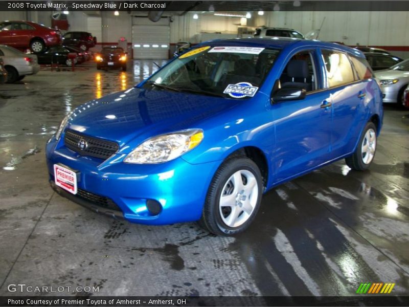 Speedway Blue / Dark Charcoal 2008 Toyota Matrix