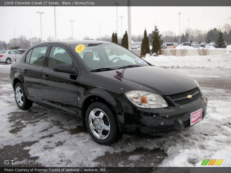 Black / Ebony/Gray 2008 Chevrolet Cobalt LT Sedan