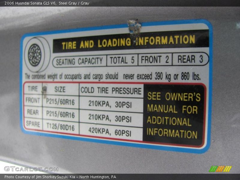 Steel Gray / Gray 2006 Hyundai Sonata GLS V6