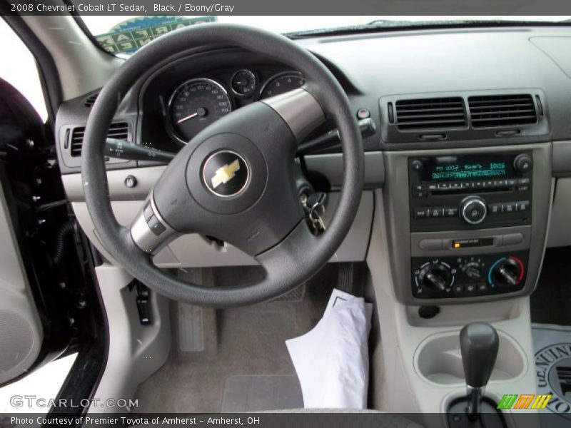 Black / Ebony/Gray 2008 Chevrolet Cobalt LT Sedan