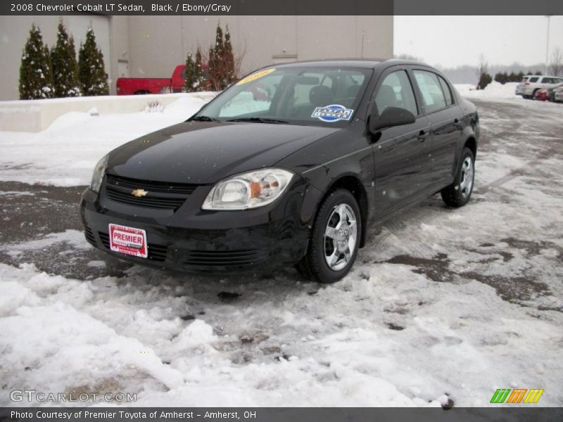 Black / Ebony/Gray 2008 Chevrolet Cobalt LT Sedan