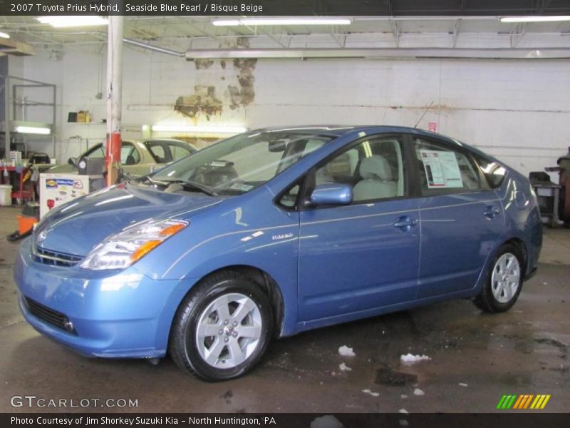 Seaside Blue Pearl / Bisque Beige 2007 Toyota Prius Hybrid
