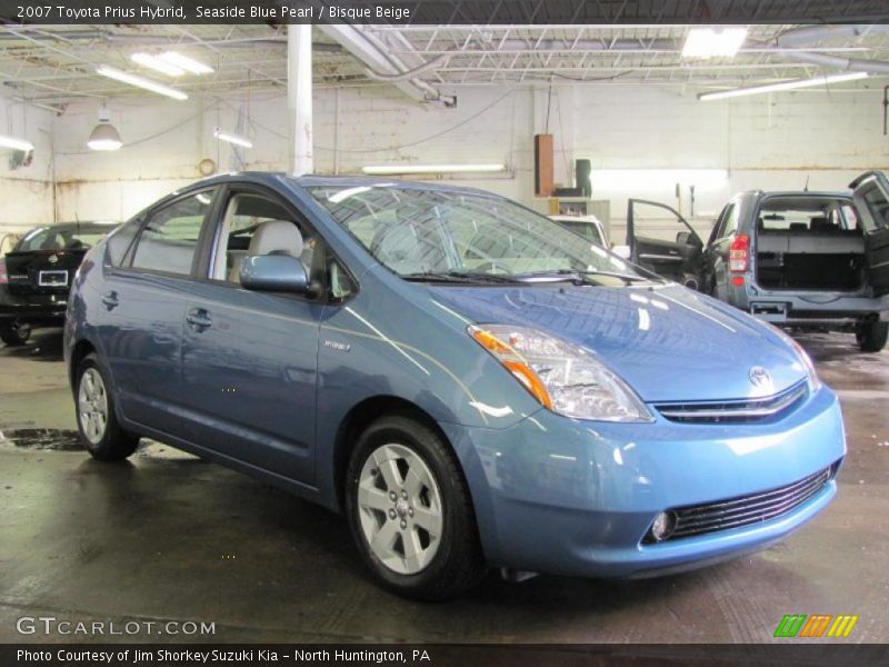 Seaside Blue Pearl / Bisque Beige 2007 Toyota Prius Hybrid