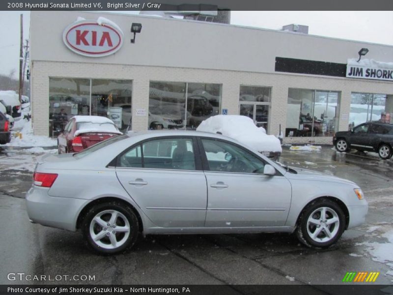 Bright Silver / Gray 2008 Hyundai Sonata Limited V6